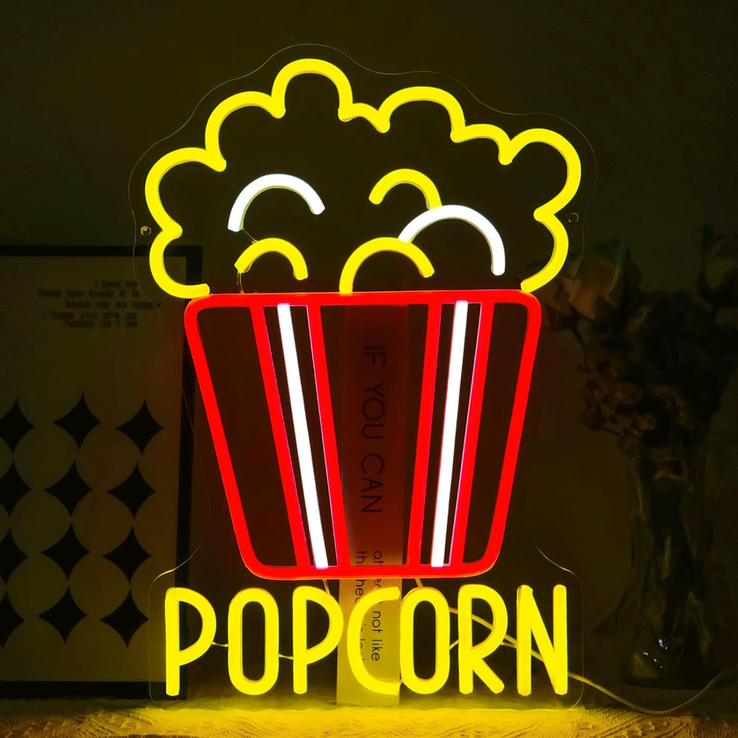 Home Cinema Food - Insegna al Neon a LED Dimmerabile