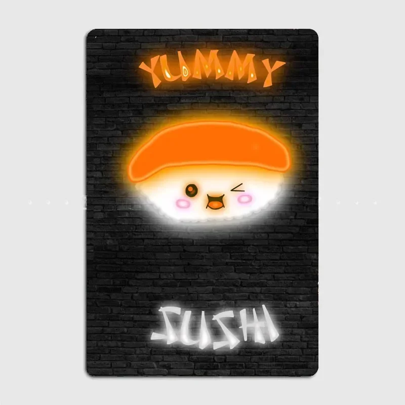 Home Cinema Food - YUMMY SUSHI Cibo Insegna al neon