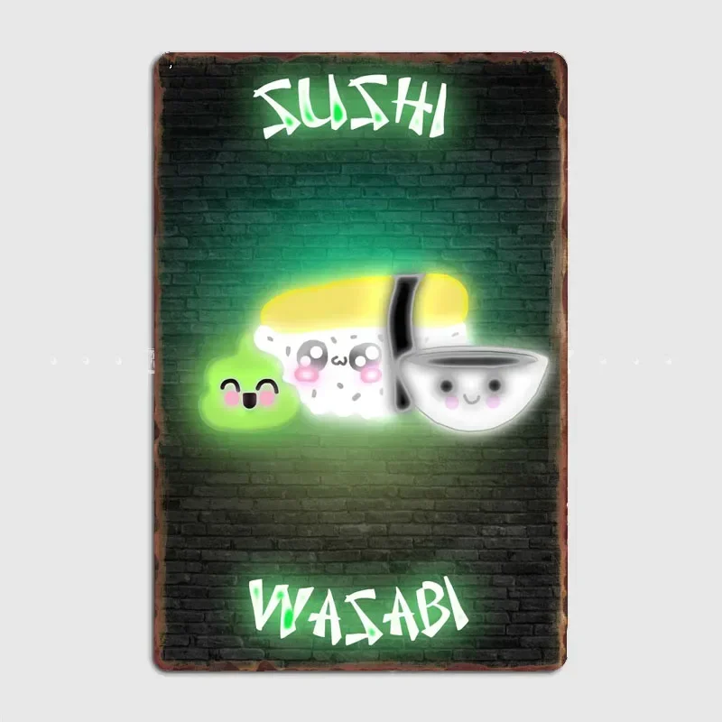 Home Cinema Food - Sushi Wasabi Cibo Insegna al neon