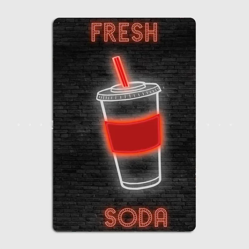 Home Cinema Food - SODA Food Insegna al neon Targa