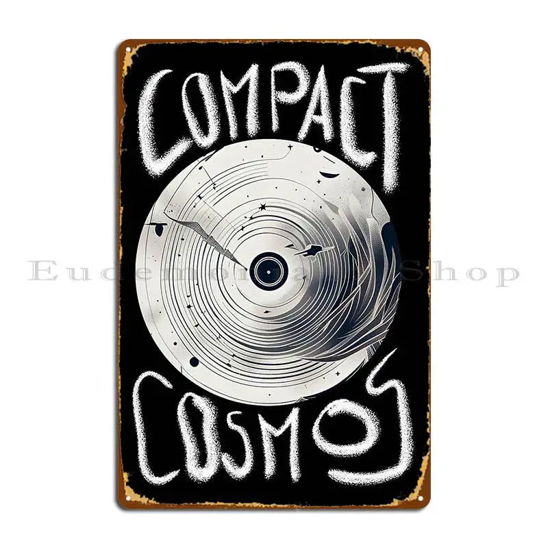 Home Cinema Compact - Targa in Metallo Vinyl Record Compact