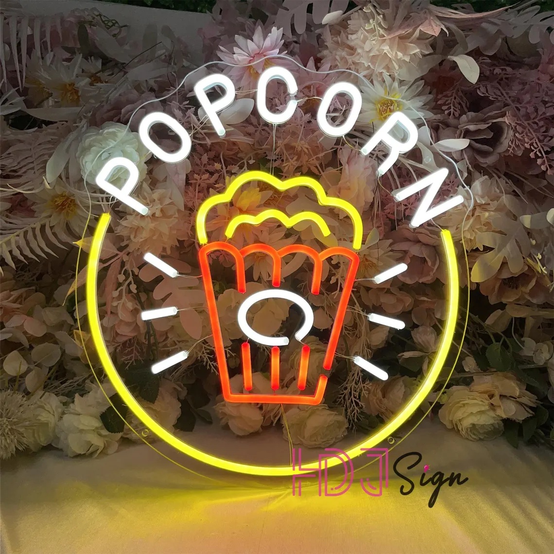 Home Cinema Food - Insegna al Neon LED a Forma
