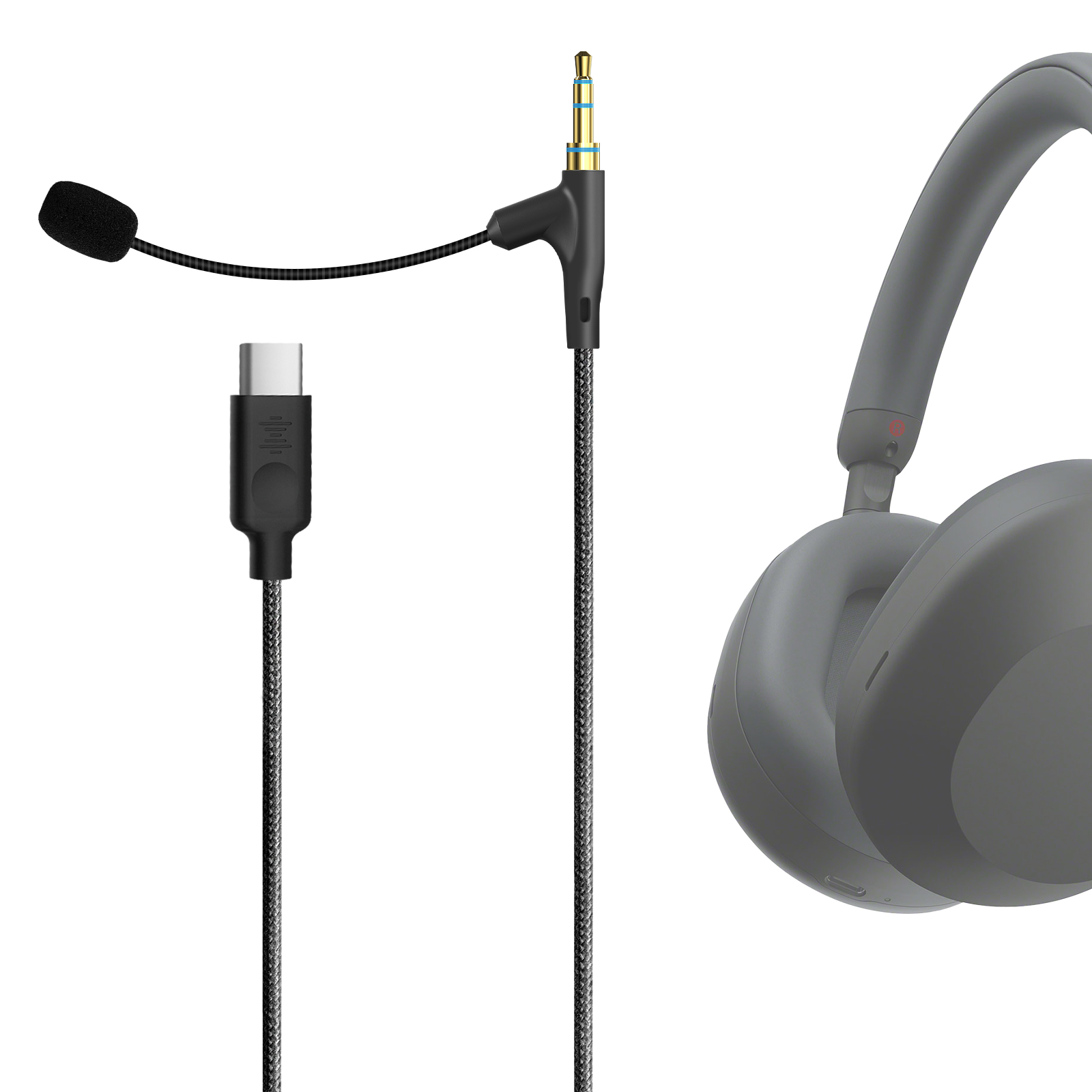 Beats Headphone Solo 4 - Cavo per cuffie Geekria Boom Mic