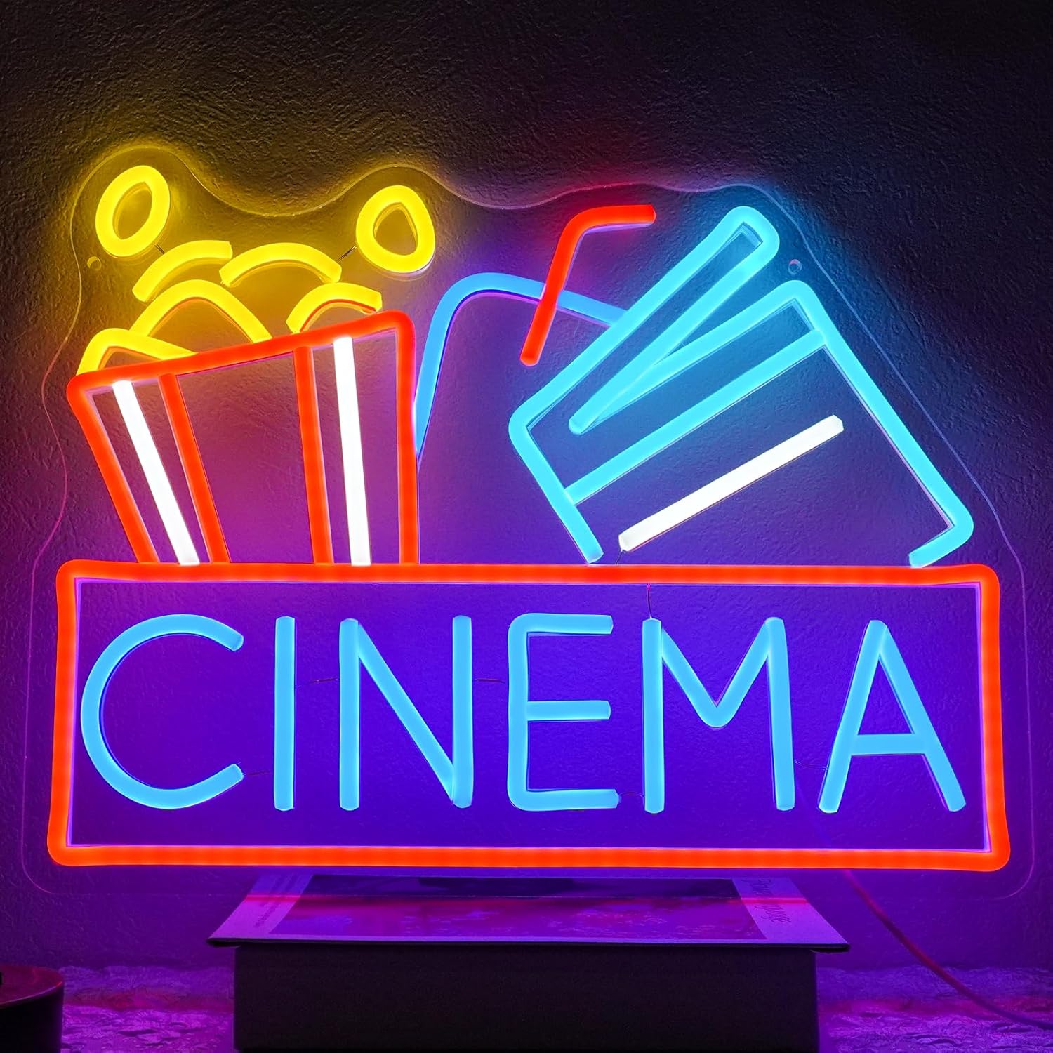 Home Cinema Food - Insegna al Neon a LED Dimmerabile
