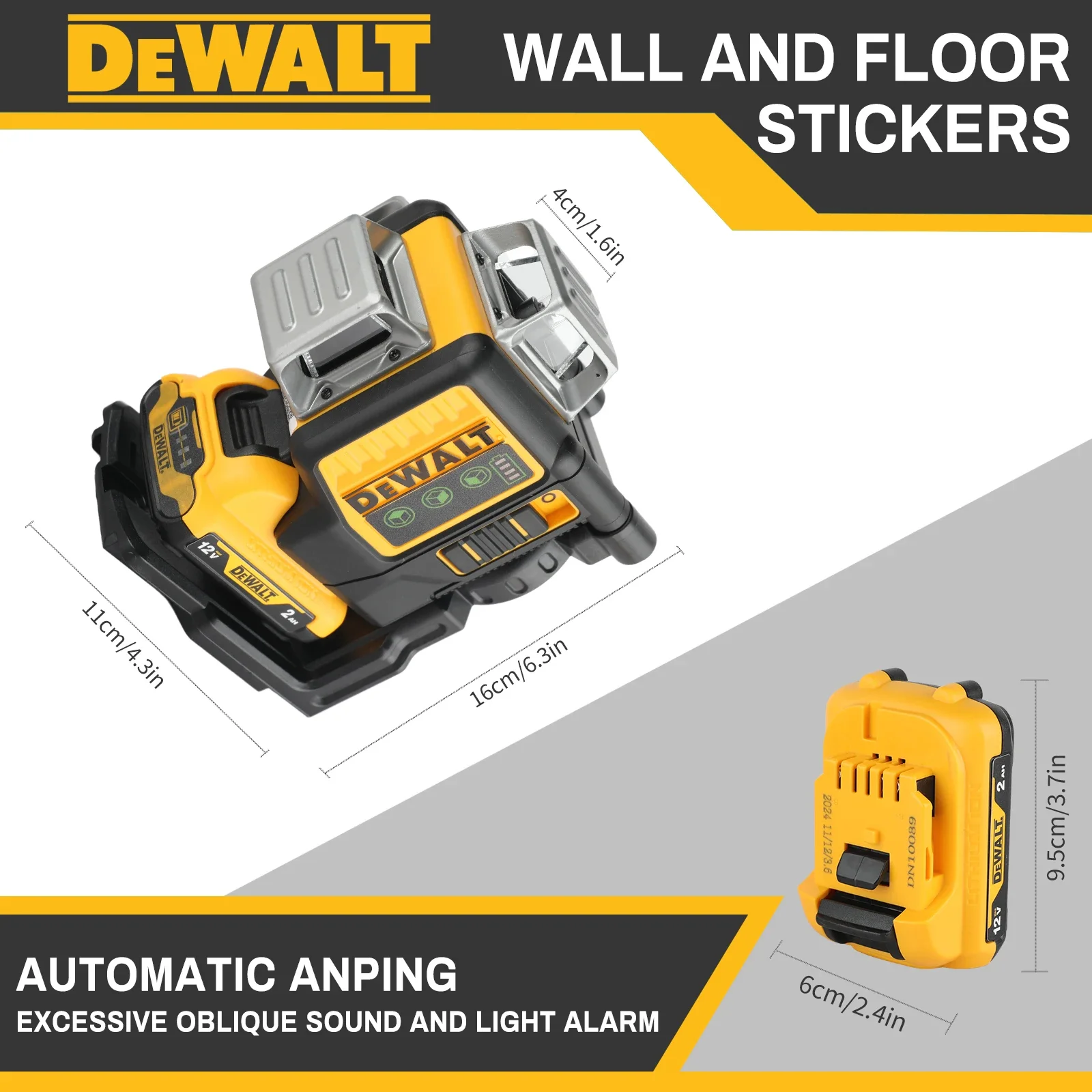 Home Cinema Imax - DEWALT DW089LG Livella Laser Verde 3x360