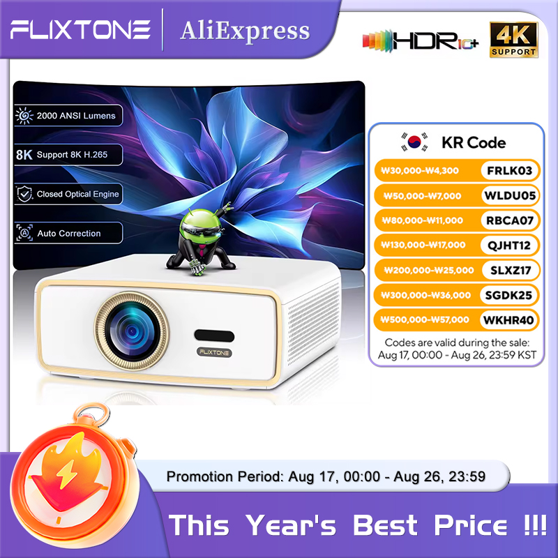 Home Cinema Compact - Proiettore Portatile Flixtone E900 MINI per