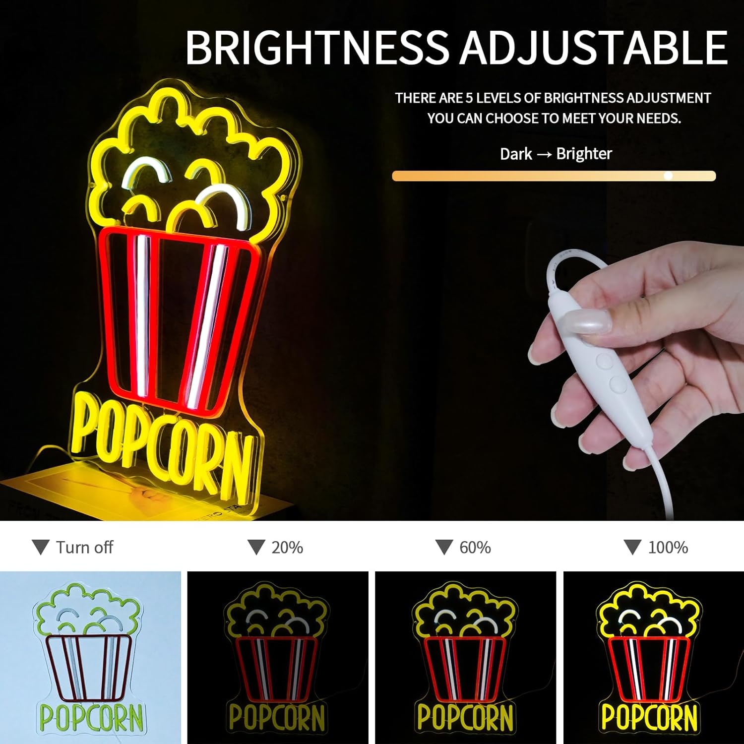Insegna al Neon a LED Dimmerab - Home Cinema Food recensione e prezzo