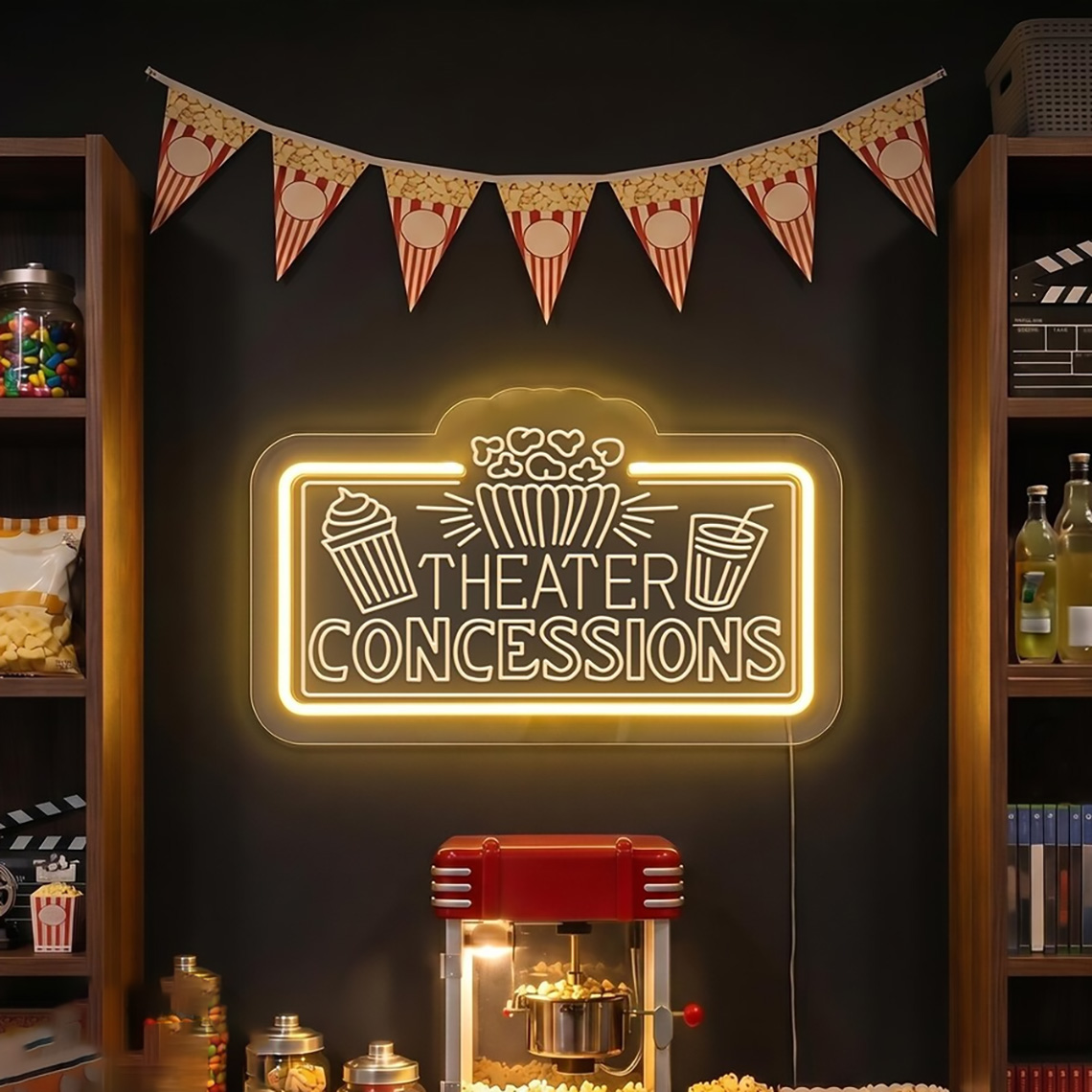 Insegna al Neon per Cinema, Ba - Home Cinema Food recensione e prezzo