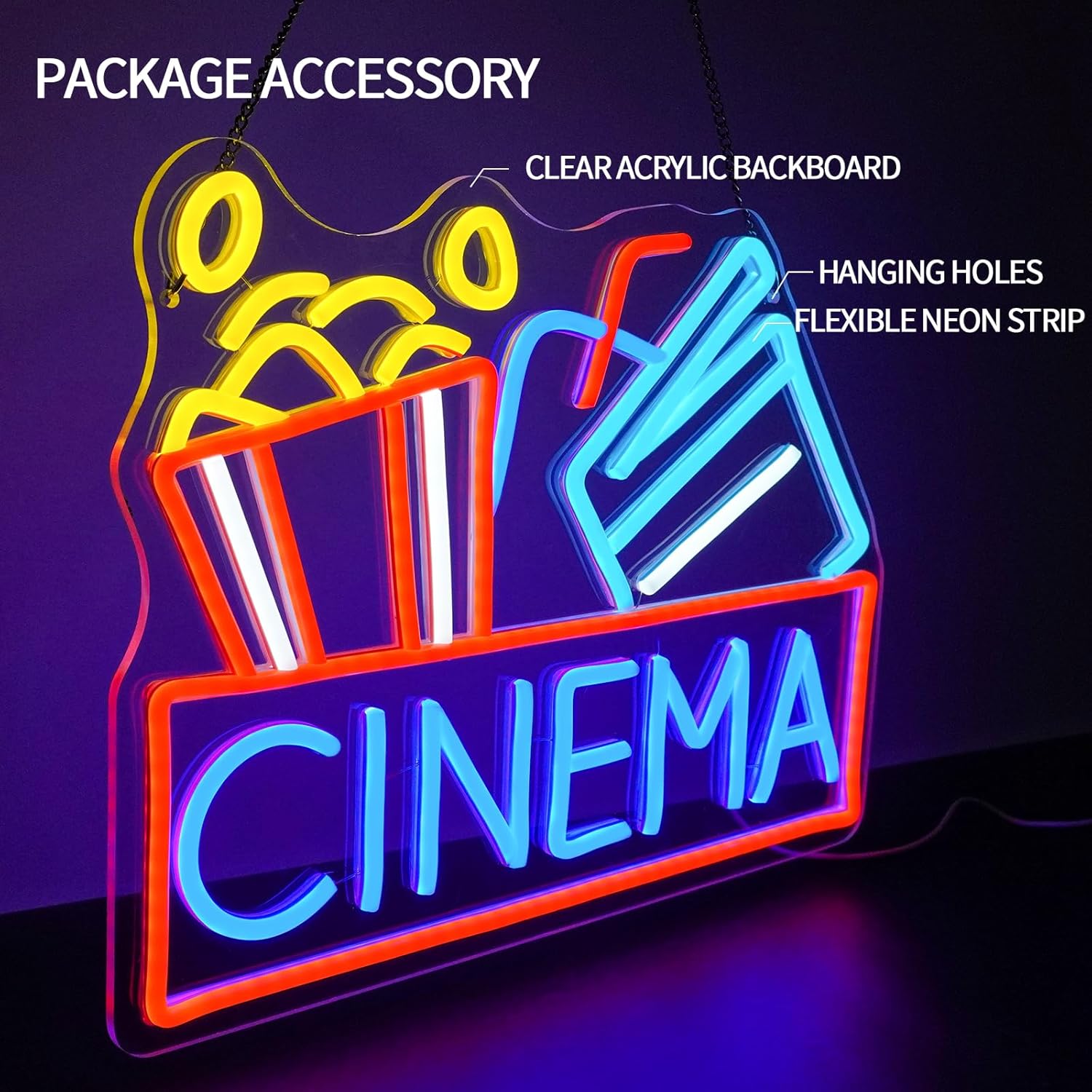 Insegna al Neon a LED Dimmerab - Home Cinema Food recensione e prezzo